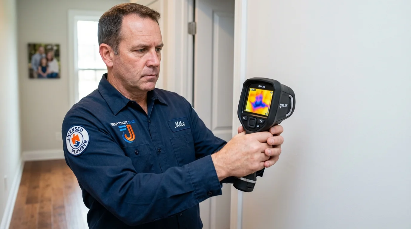 Thermal imaging leak detection by Johns Plumbing LLC in Cranberry Township